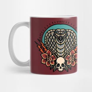 cobra and roses tattoo Mug